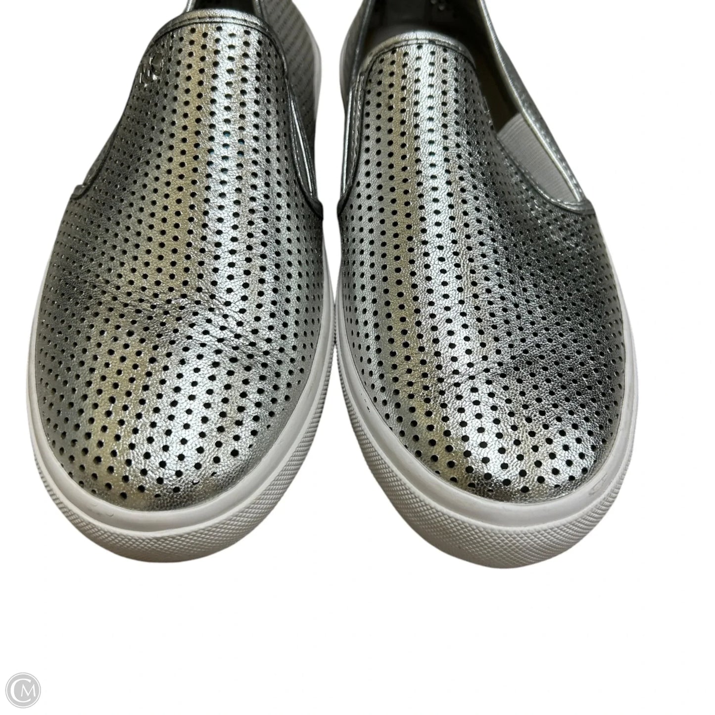 Shoes Designer By Michael Kors In Silver, Size: 7.5