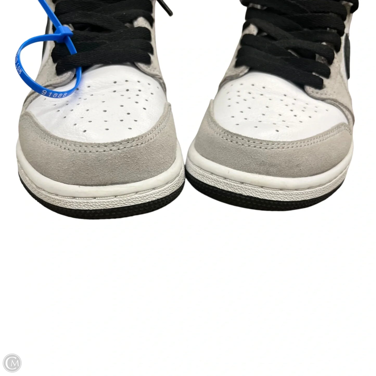 Shoes Luxury Designer By Jordan In Black & Grey, Size: 6.5