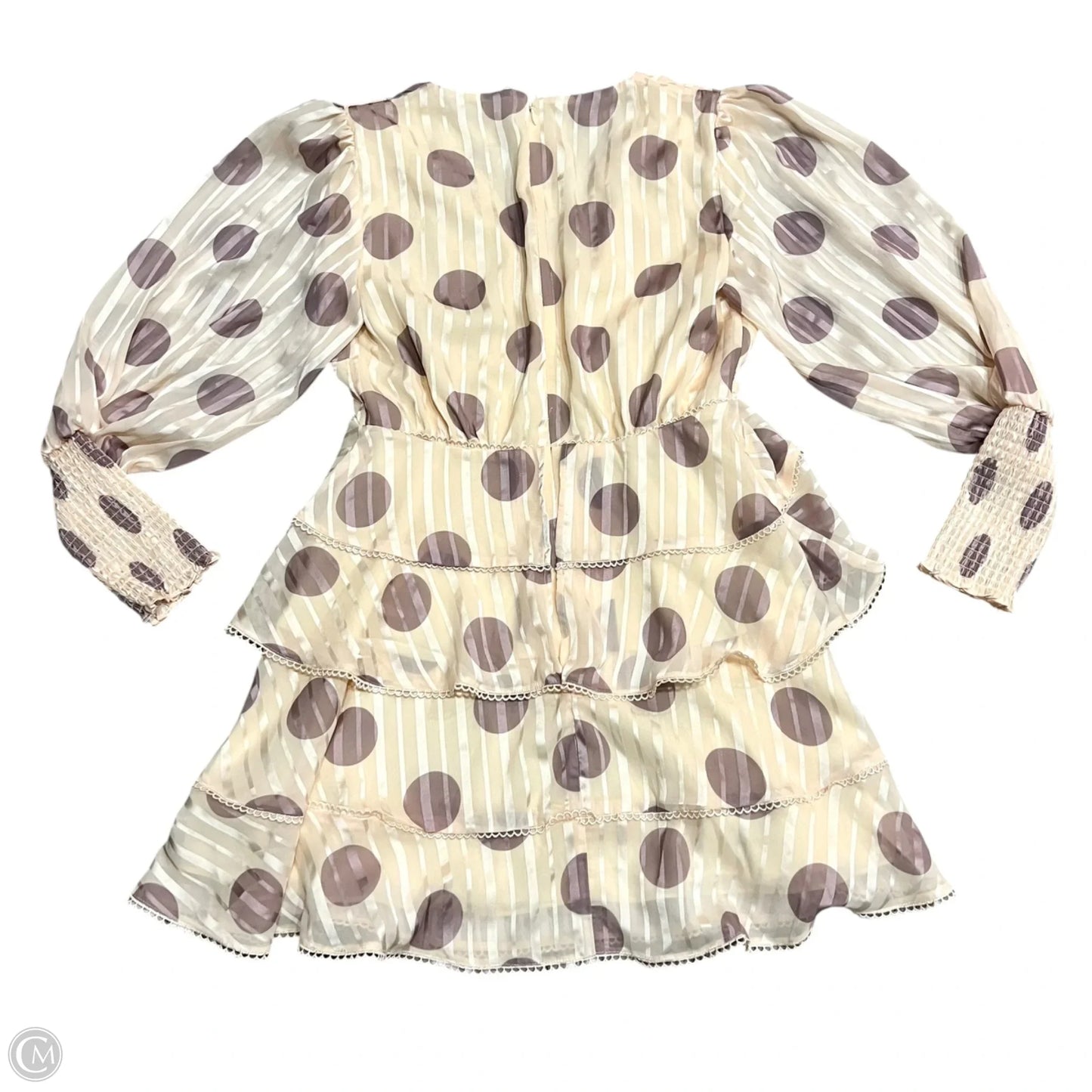 Dress Party Short By Keepsake In Cream & Purple, Size: M