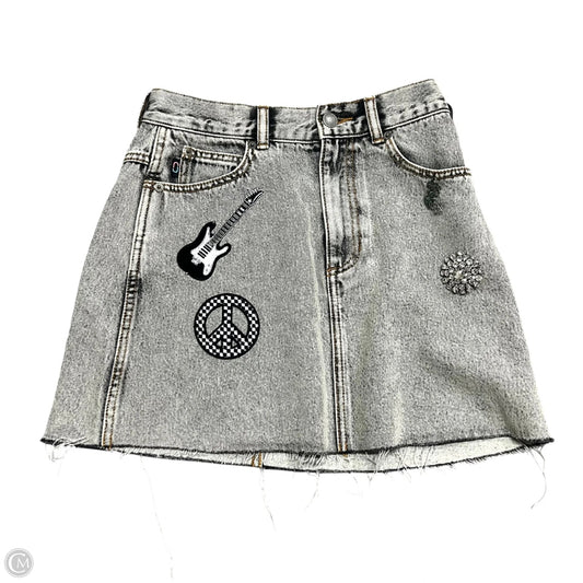 Skirt Luxury Designer By Marc Jacobs In Grey Denim, Size: 2