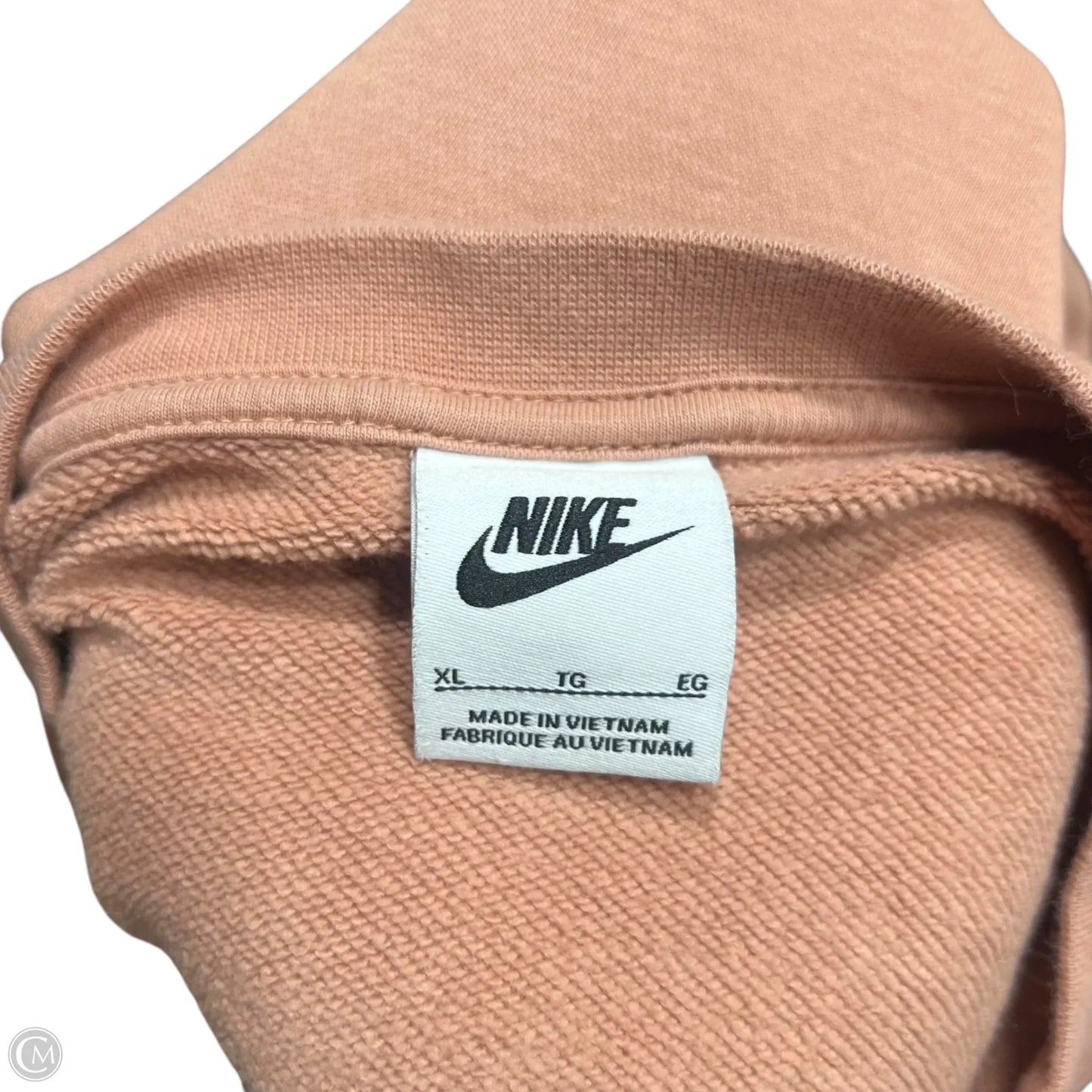Athletic Sweatshirt Crewneck By Nike In Orange, Size: Xl