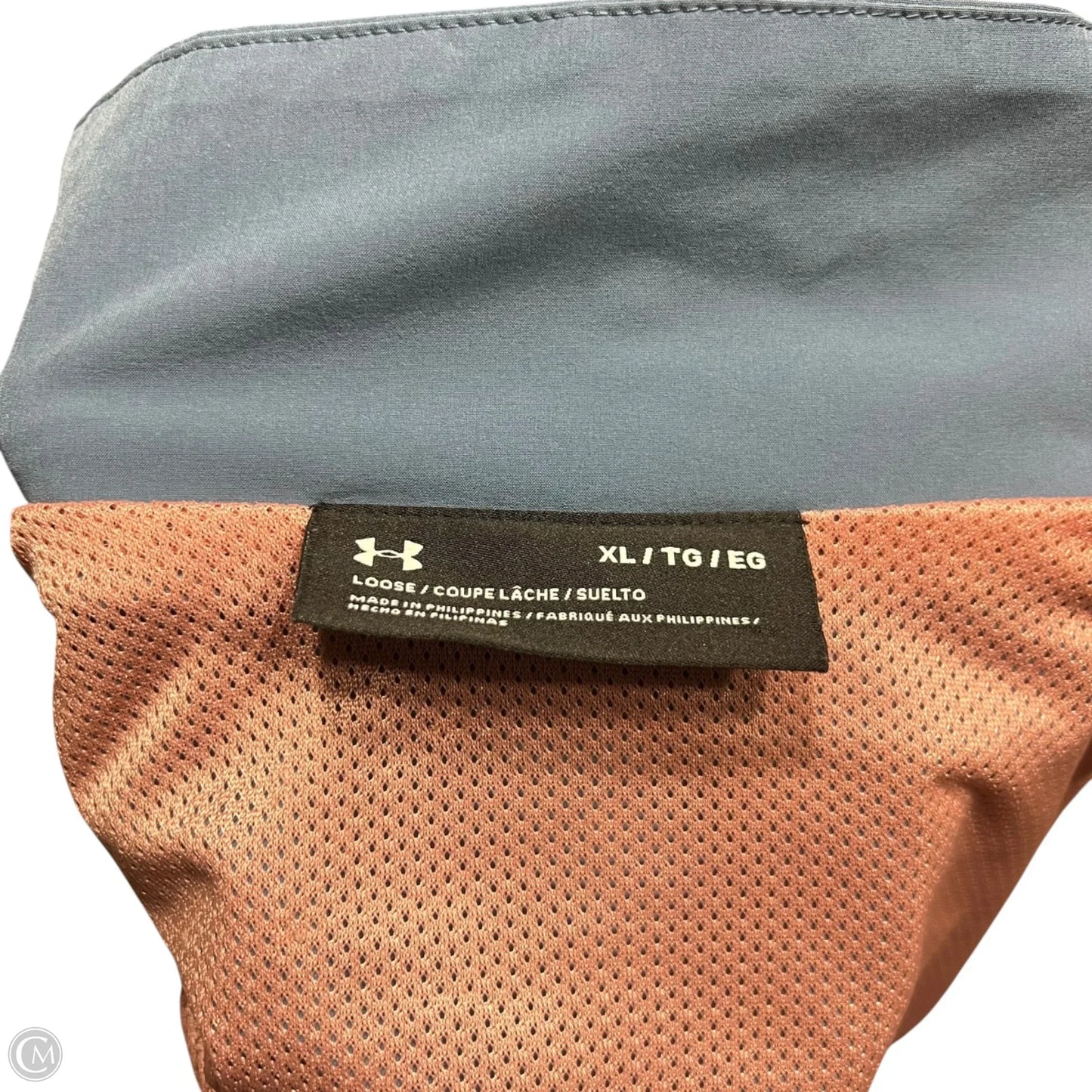 Athletic Jacket By Under Armour In Blue & Orange, Size: Xl