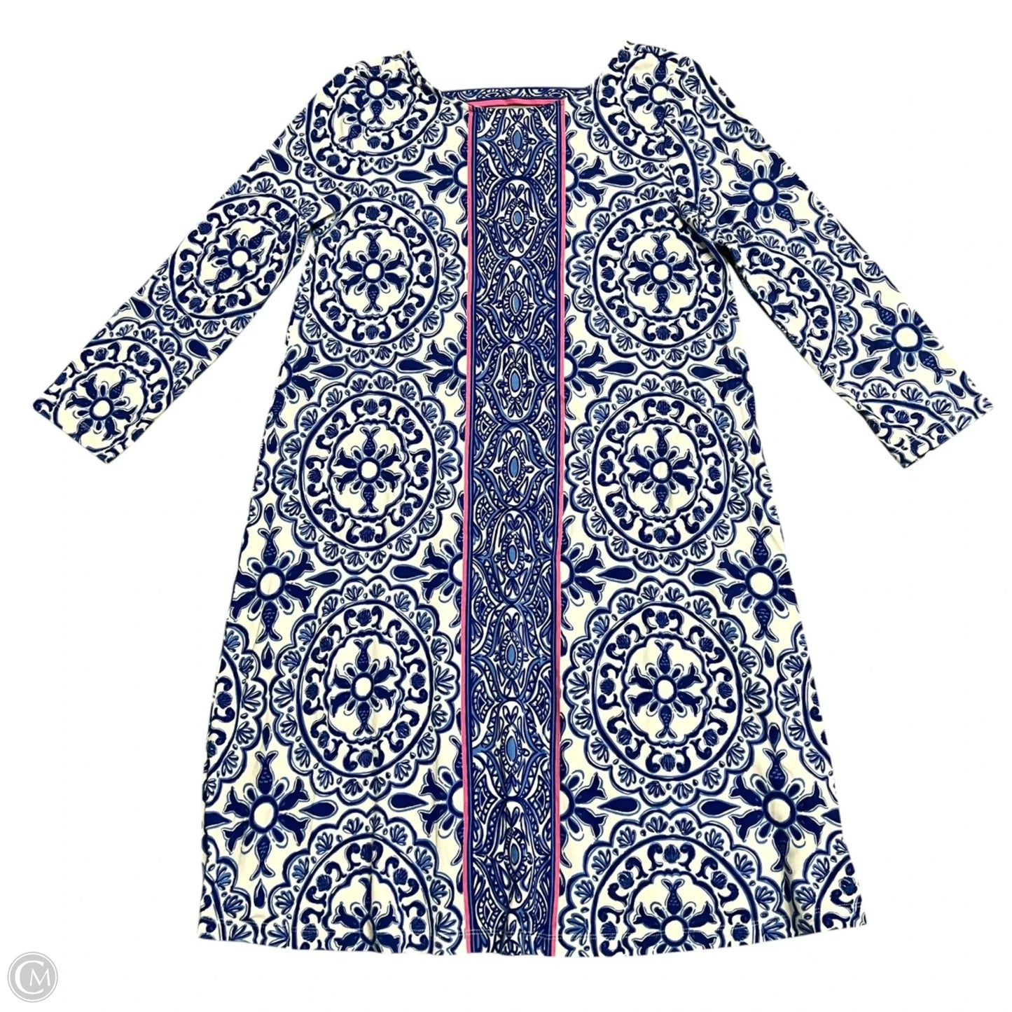 Dress Designer By Lilly Pulitzer In Blue & White, Size: S