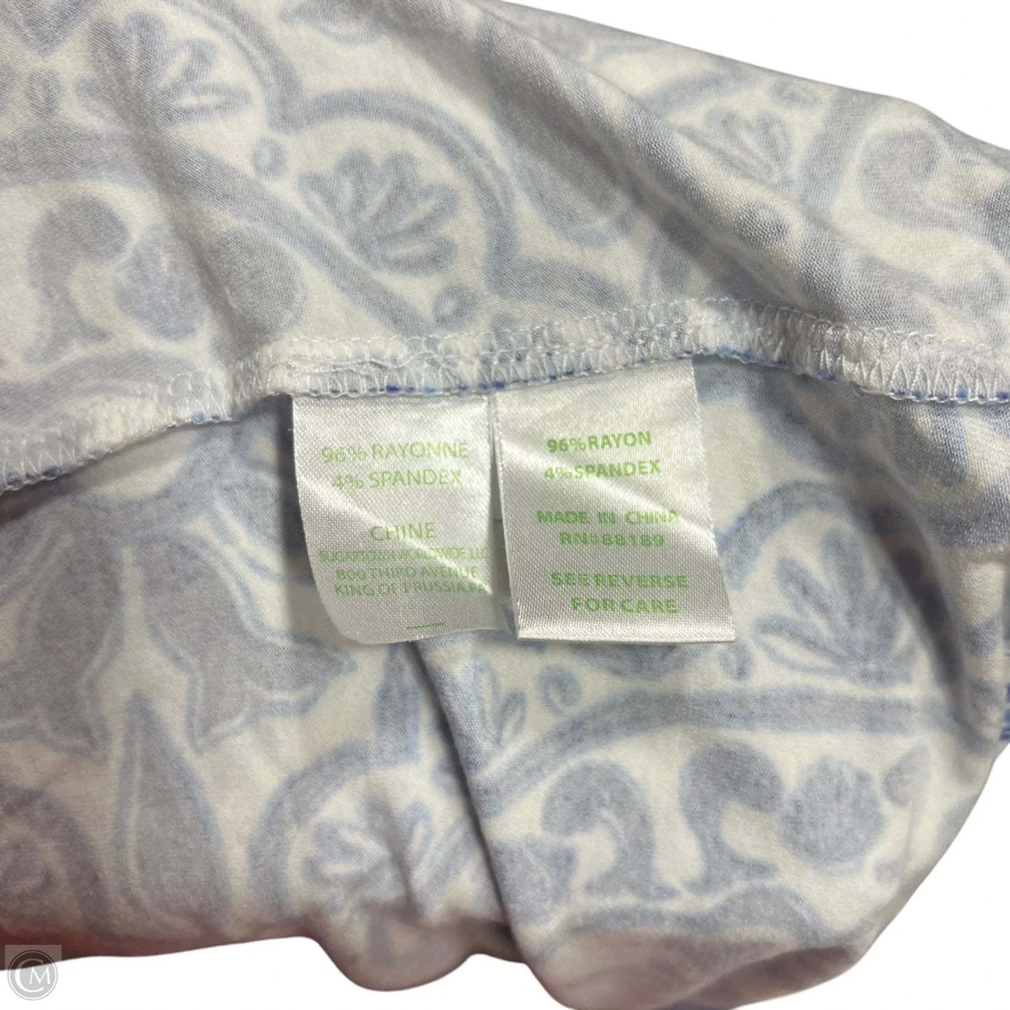 Dress Designer By Lilly Pulitzer In Blue & White, Size: S