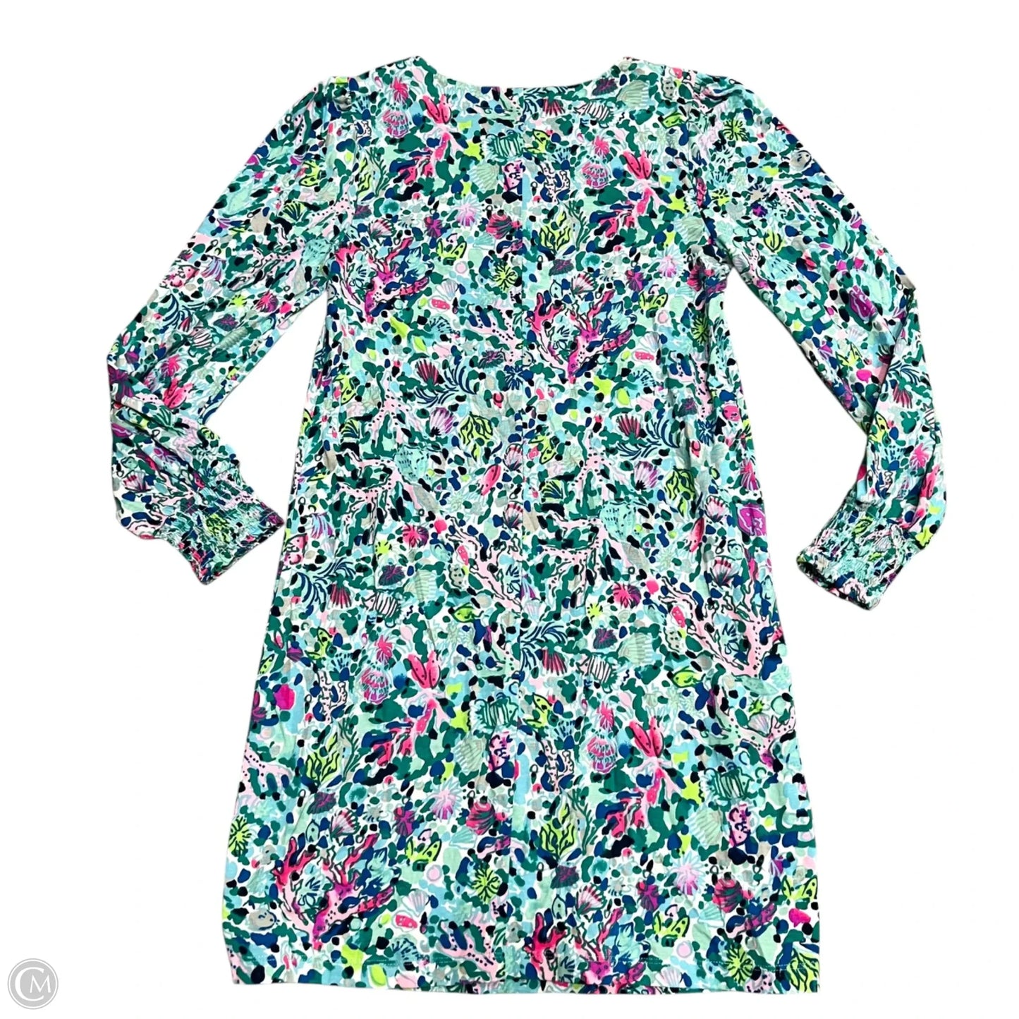 Dress Designer By Lilly Pulitzer In Blue & Green, Size: S