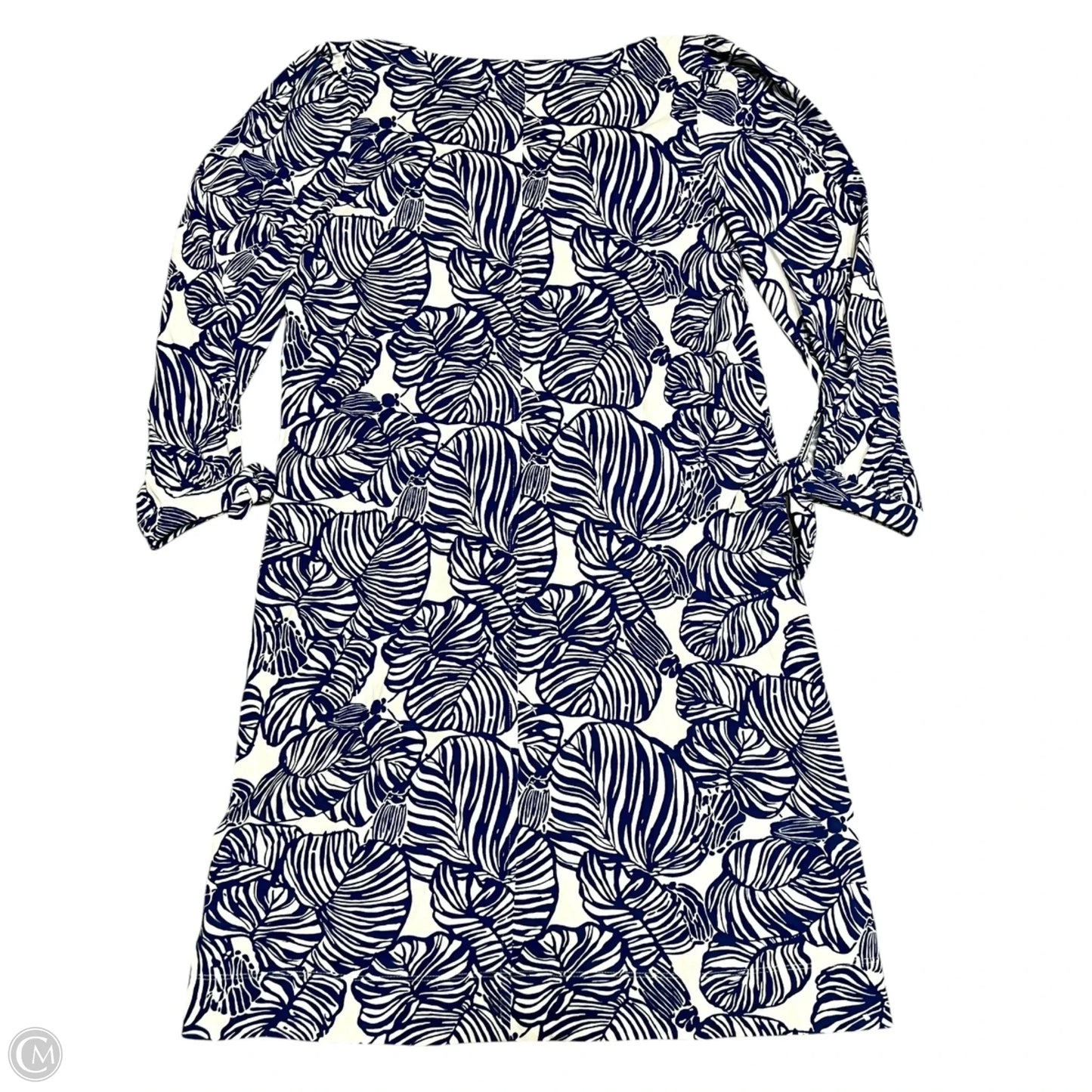 Dress Designer By Lilly Pulitzer In Blue & White, Size: M