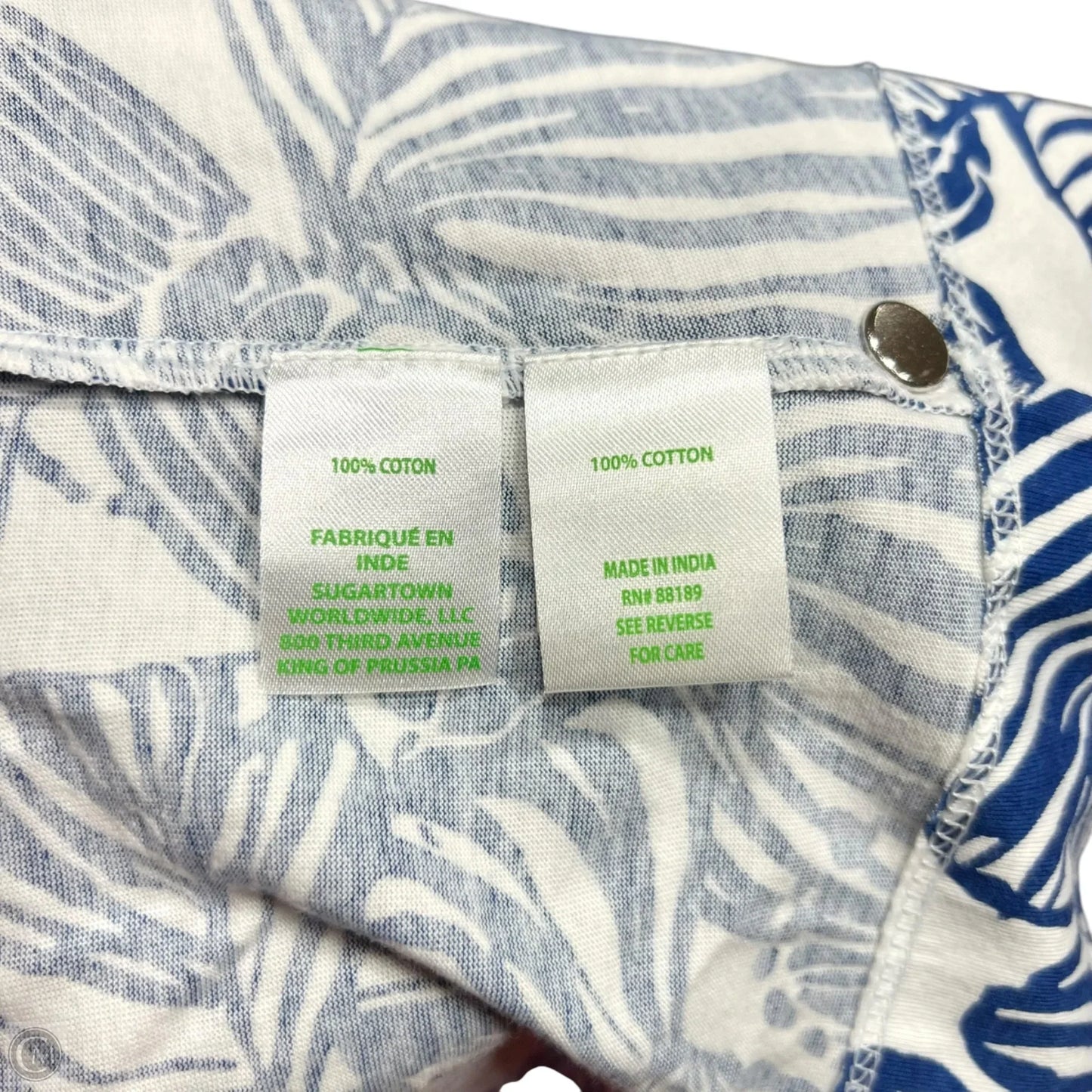 Dress Designer By Lilly Pulitzer In Blue & White, Size: M