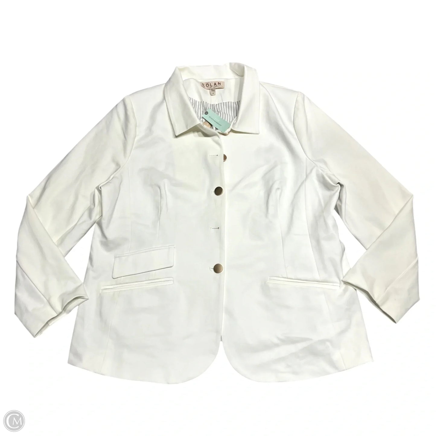 Blazer By Dolan Left Coast In Cream, Size: 2x