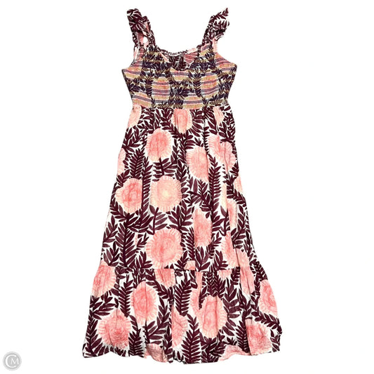 Dress Casual Maxi By Cecilia Patterson For Anthropology In Pink & Purple, Size: 1x