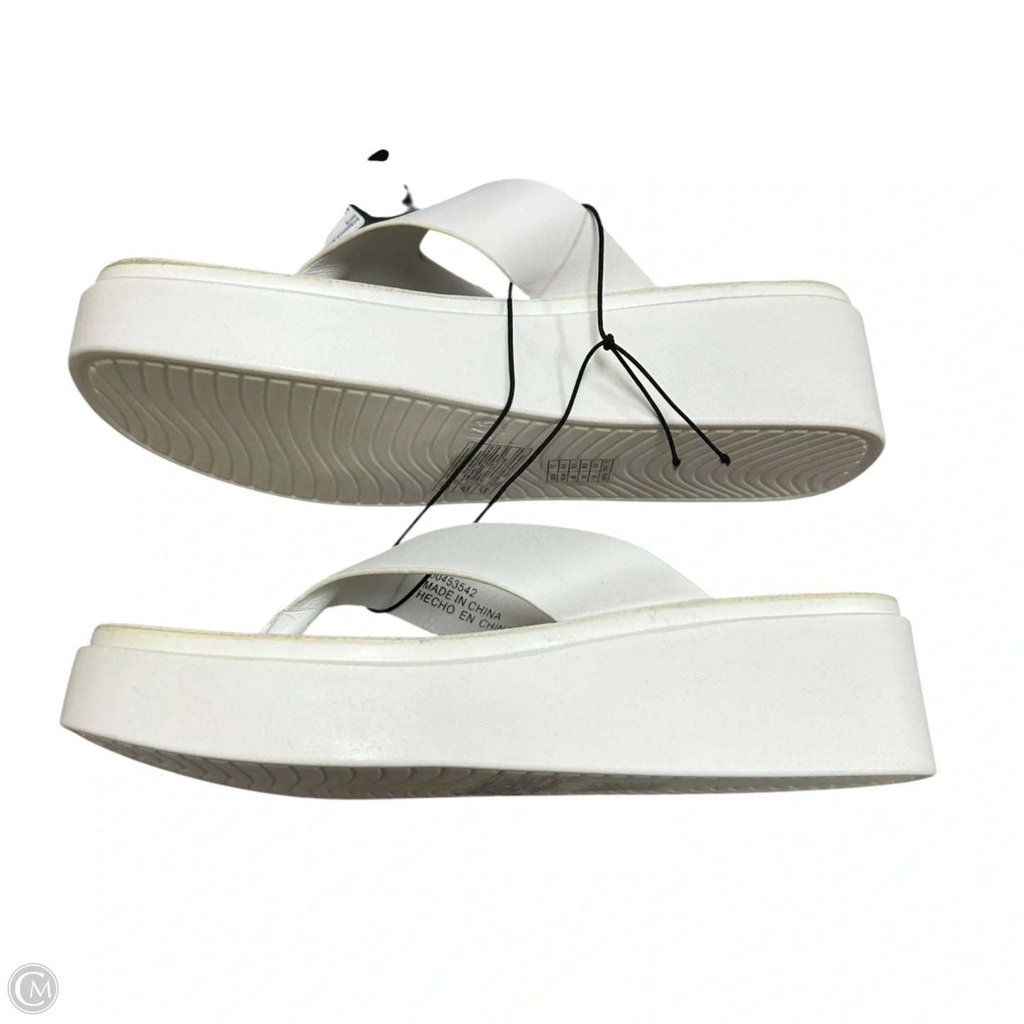 Sandals Heels Platform By Forever 21 In White, Size: 7.5