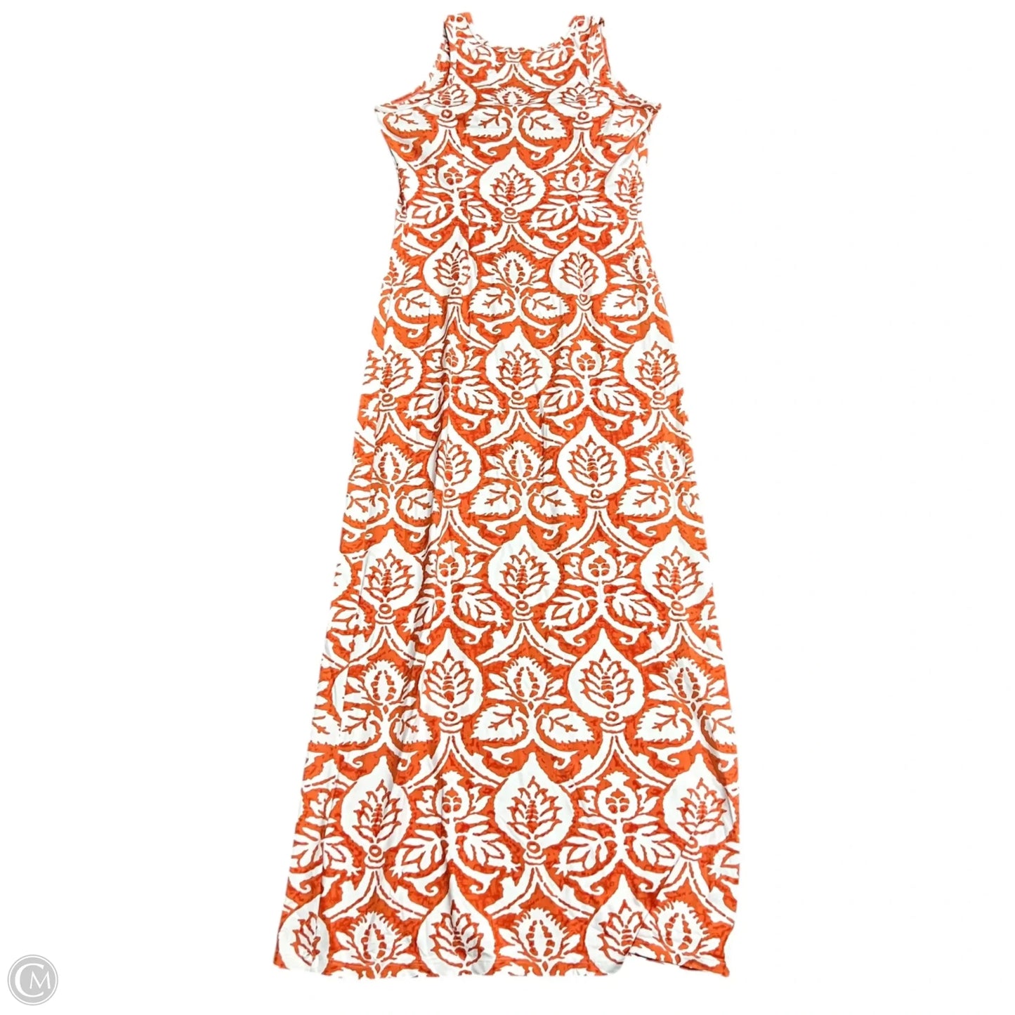 Dress Casual Maxi By J Mclaughlin In Orange & White, Size: S