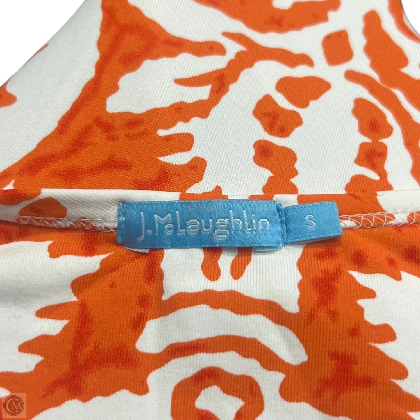 Dress Casual Maxi By J Mclaughlin In Orange & White, Size: S