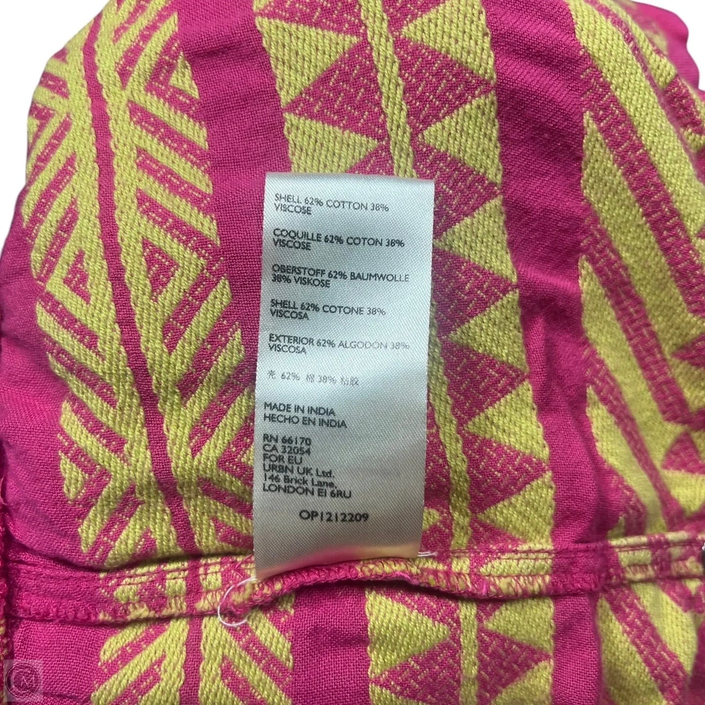 Dress Casual Short By Maeve In Pink & Yellow, Size: M