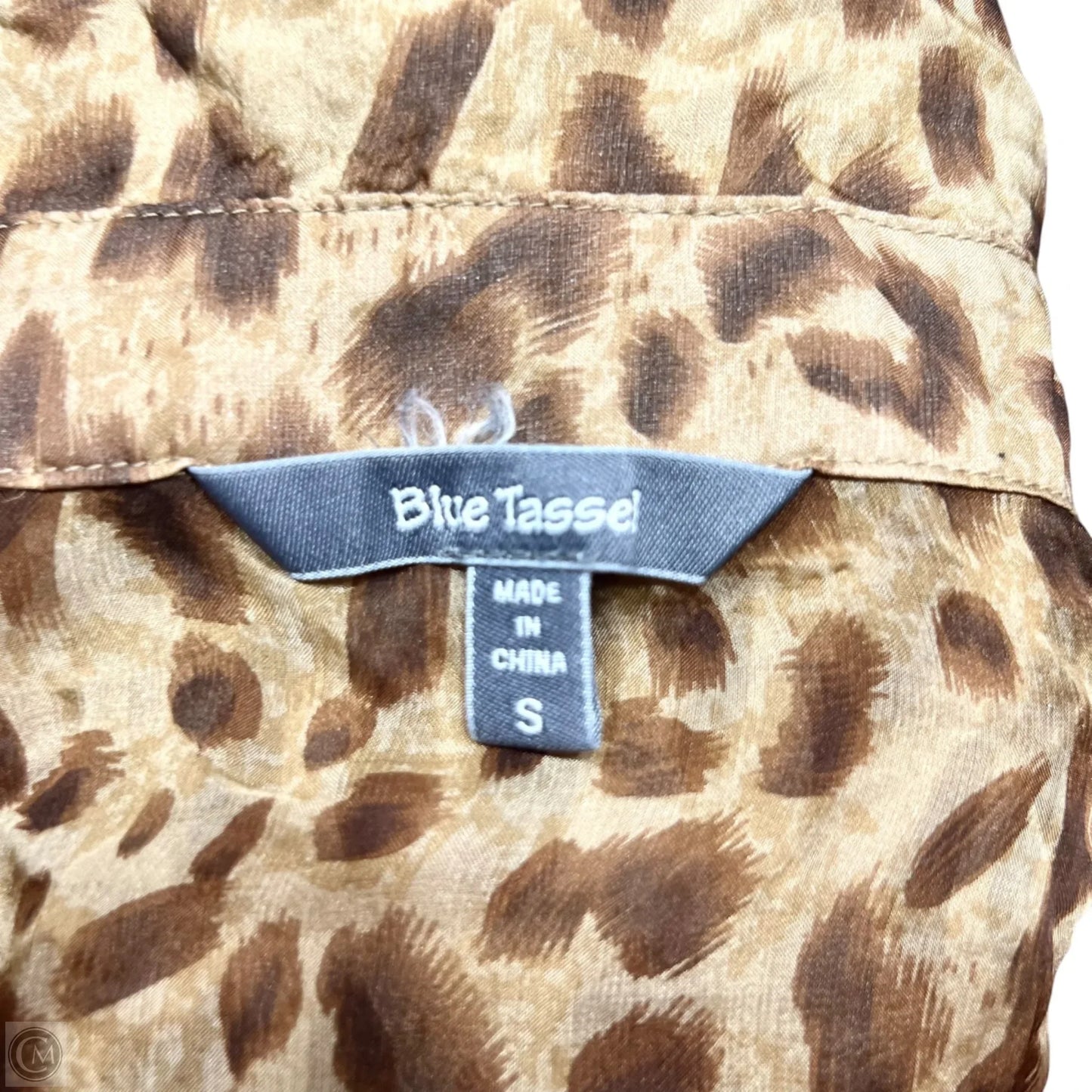 Top Long Sleeve By Blue Tassel In Leopard Print, Size: S