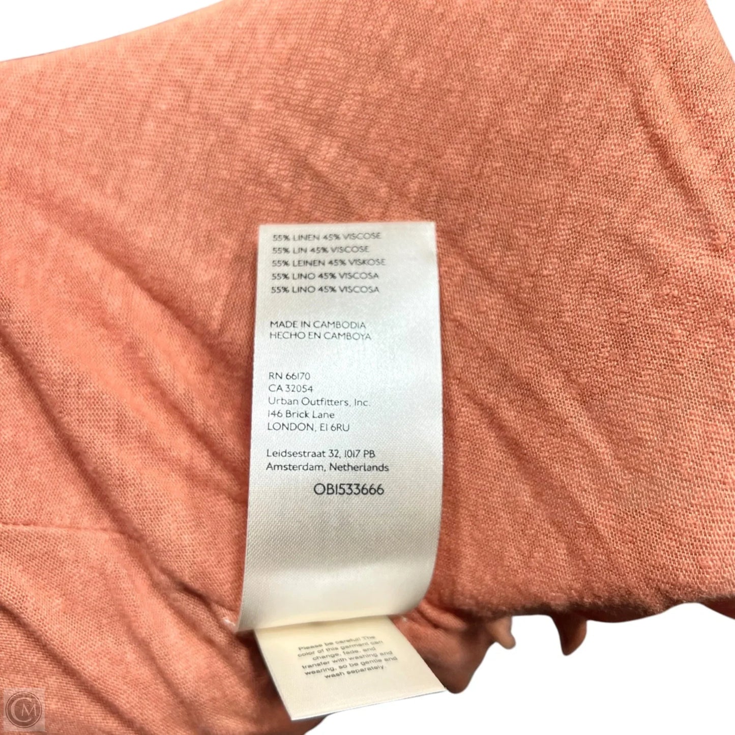 Top Short Sleeve By We The Free In Orange, Size: Xs