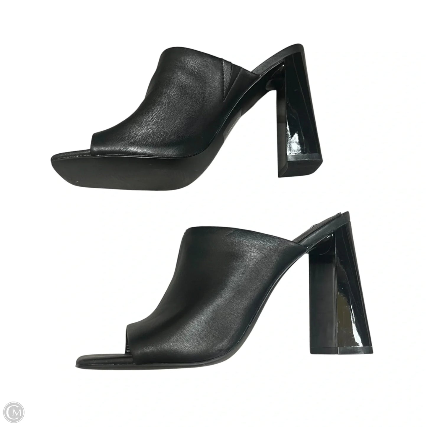 Sandals Heels Block By Steve Madden In Black, Size: 8