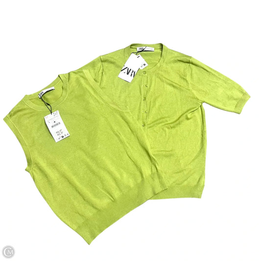 Sweater 2pc By Zara In Green, Size: L