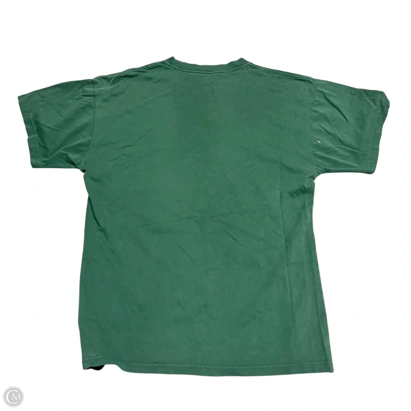 Athletic Top Short Sleeve By Nike In Green, Size: M