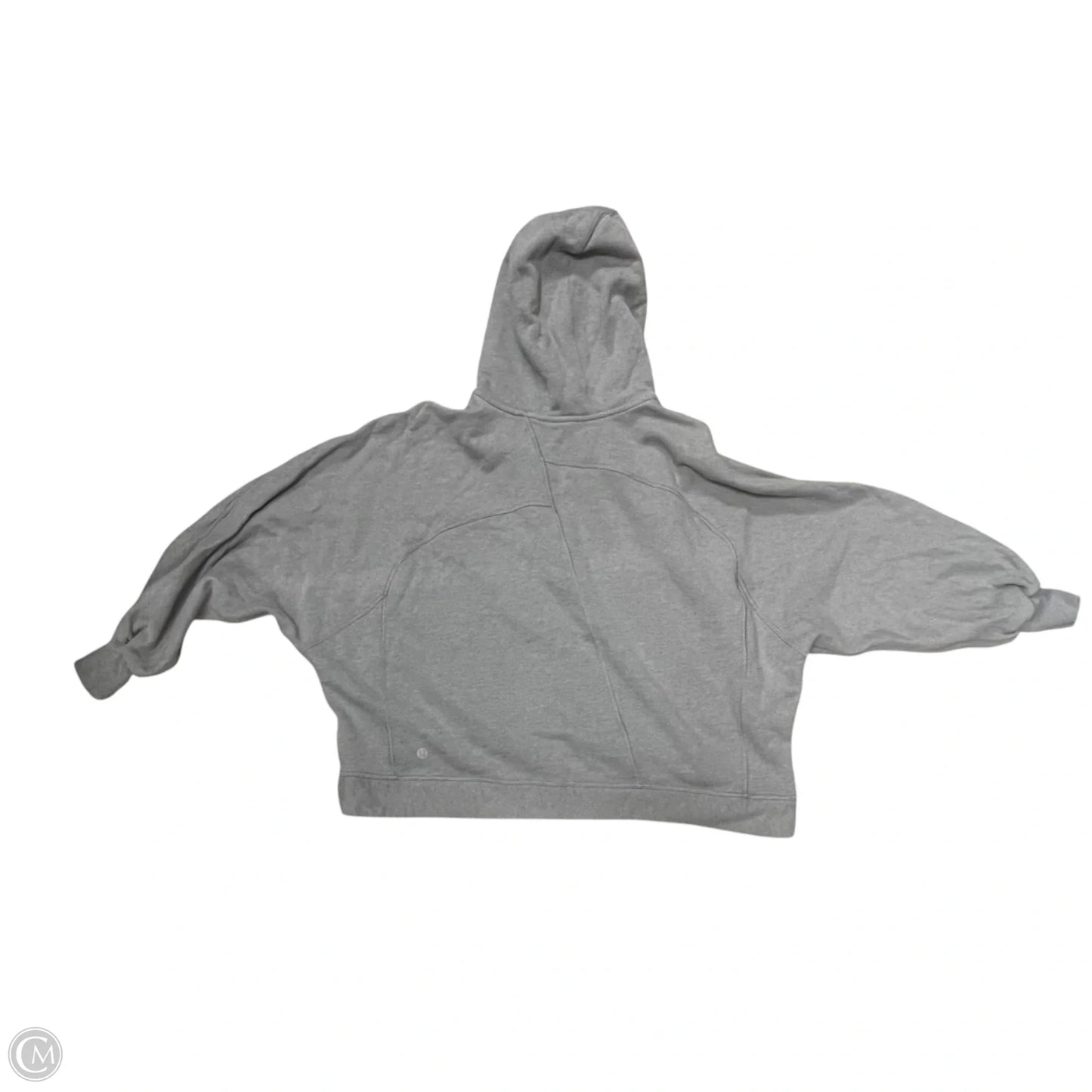 Athletic Sweatshirt Hoodie By Lululemon In Grey, Size: S