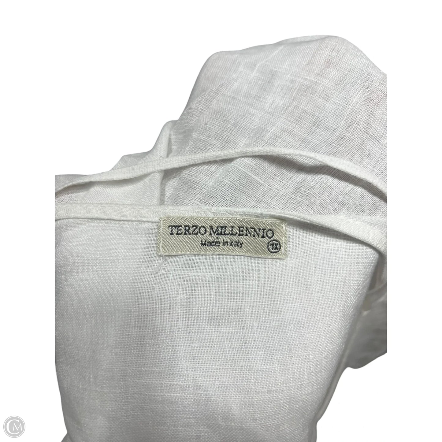 Top 3/4 Sleeve By Terzo Millennio In White, Size: 1x