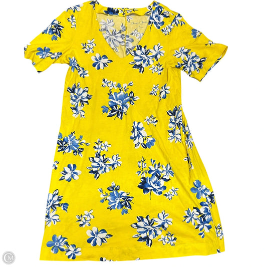 Dress Casual Short By Draper James In Blue & Yellow, Size: M