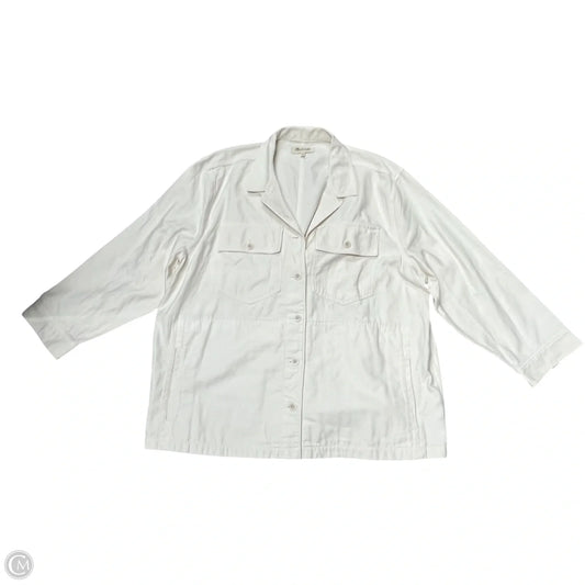 Blazer By Madewell In Cream Denim, Size: 2x