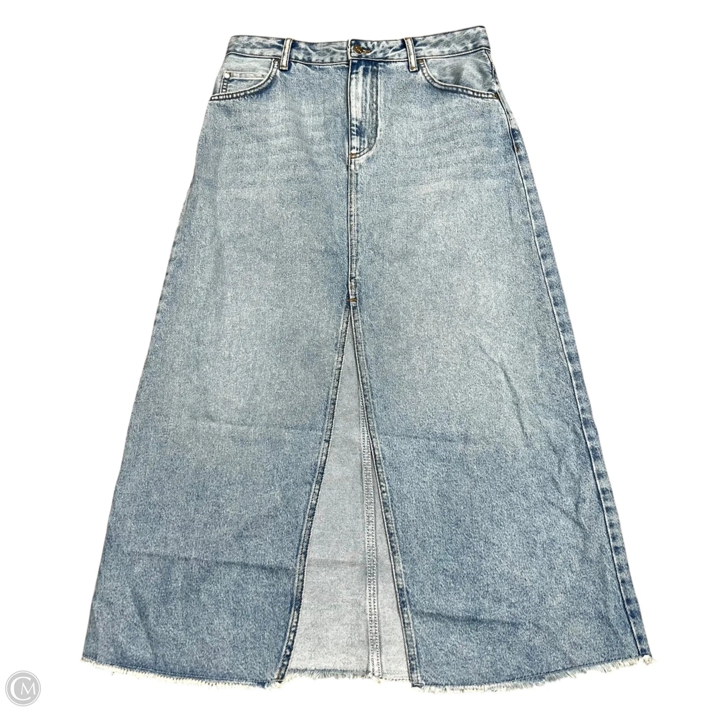 Skirt Maxi By Pilcro In Blue Denim, Size: 4