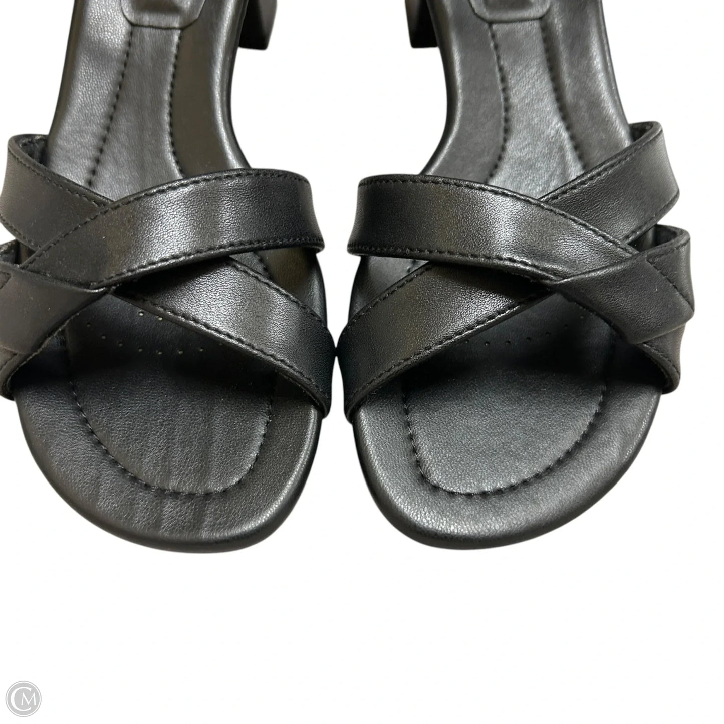 Sandals Heels Block By Classic Collection In Black, Size: 7.5