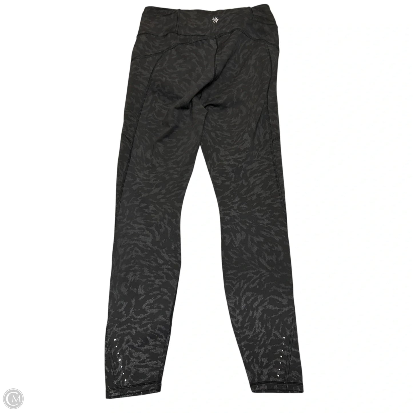 Athletic Leggings By Athleta In Black & Grey, Size: 4