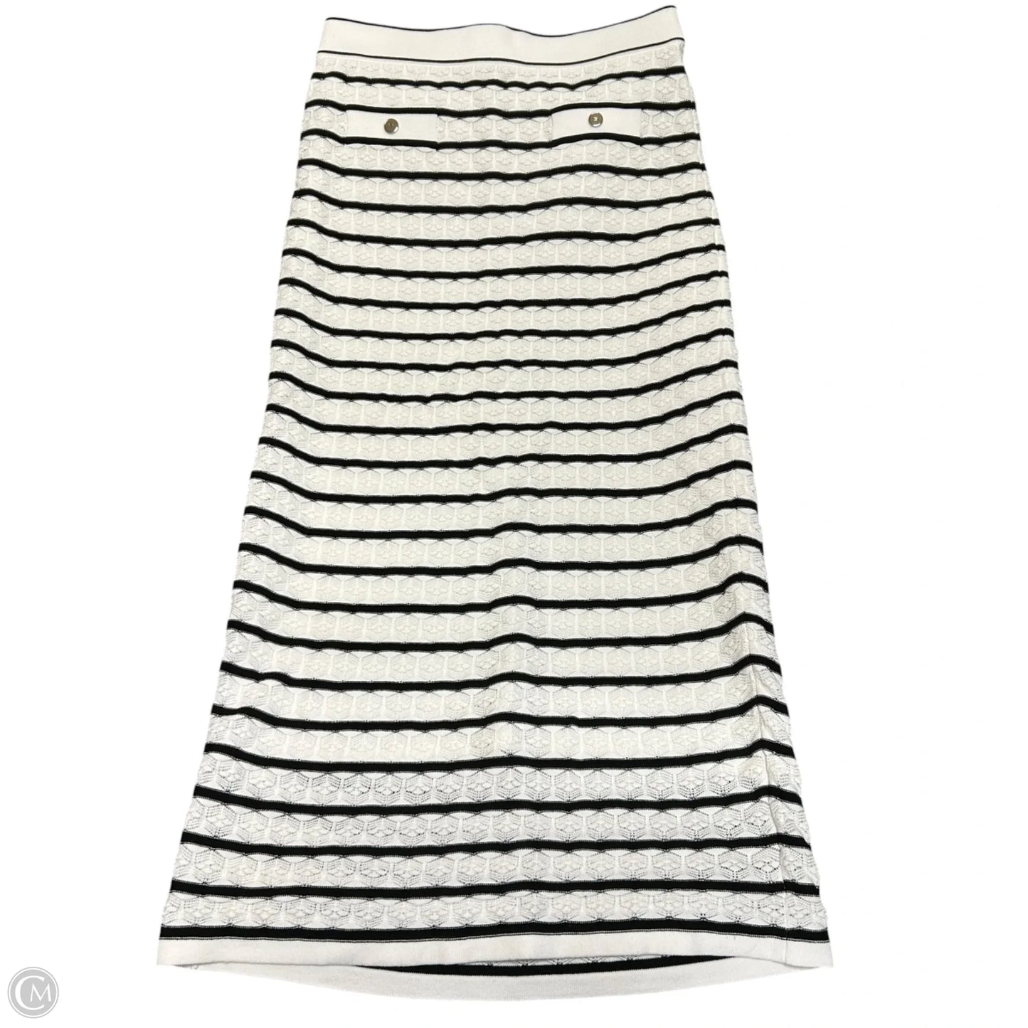 Skirt Maxi By Elie Tahari In Black & White, Size: 4