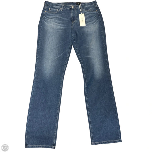 Jeans Straight By Adriano Goldschmied In Blue Denim, Size: 6