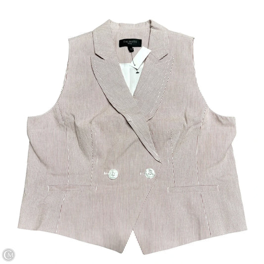 Vest Other By Talbots In Red & White, Size: M