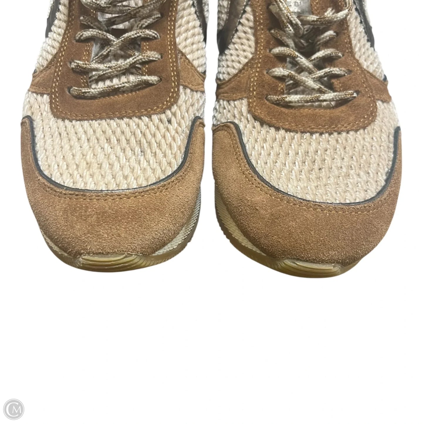 Shoes Sneakers By Voile Blanche In Brown & Cream, Size: 10.5