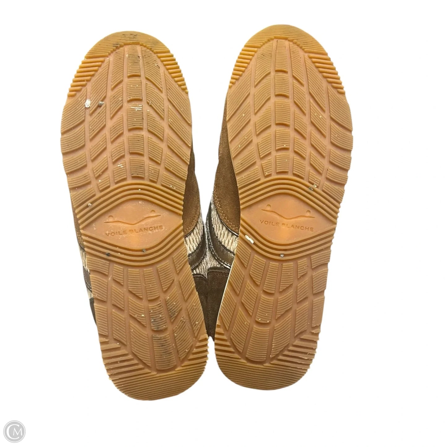 Shoes Sneakers By Voile Blanche In Brown & Cream, Size: 10.5