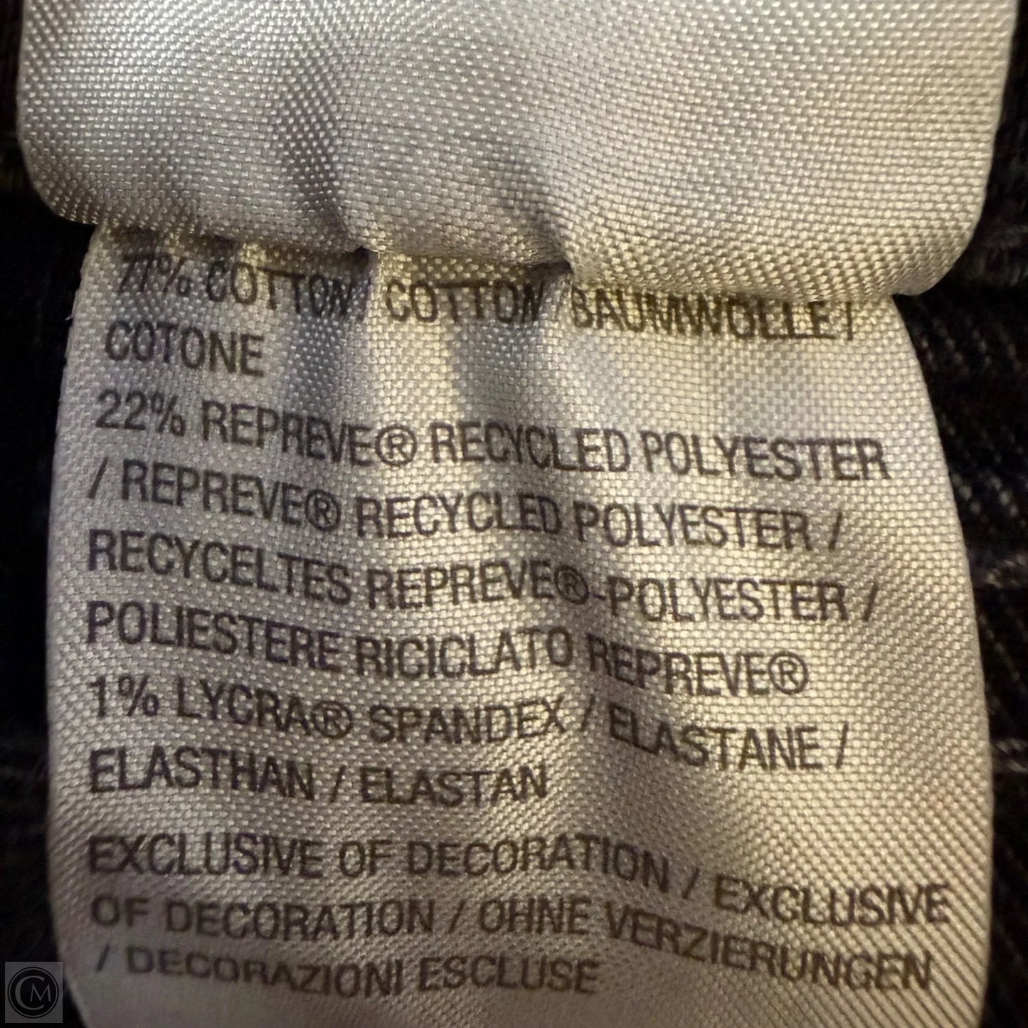 Jeans Straight By Susan Graver In Grey Denim, Size: 14