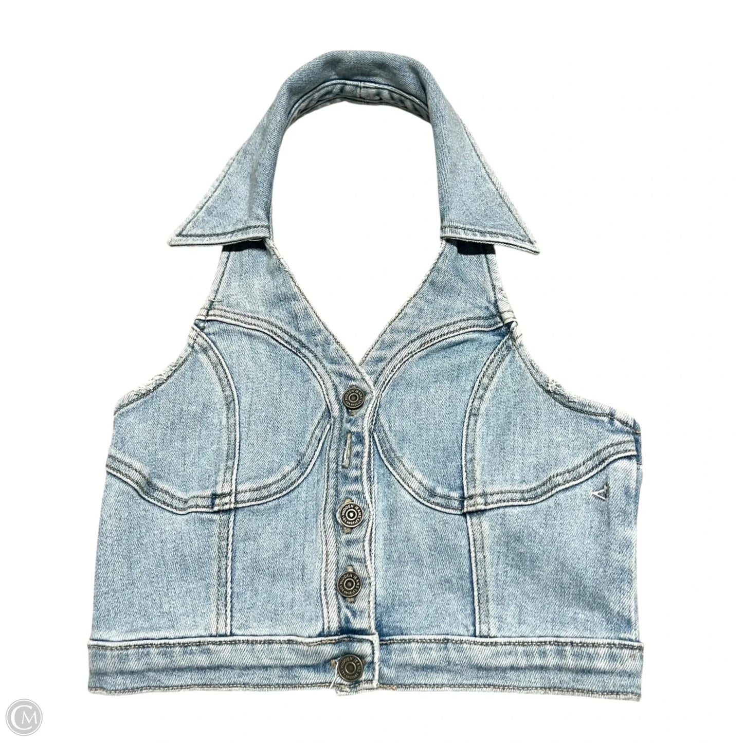 Top Sleeveless By Hidden In Blue Denim, Size: Xs