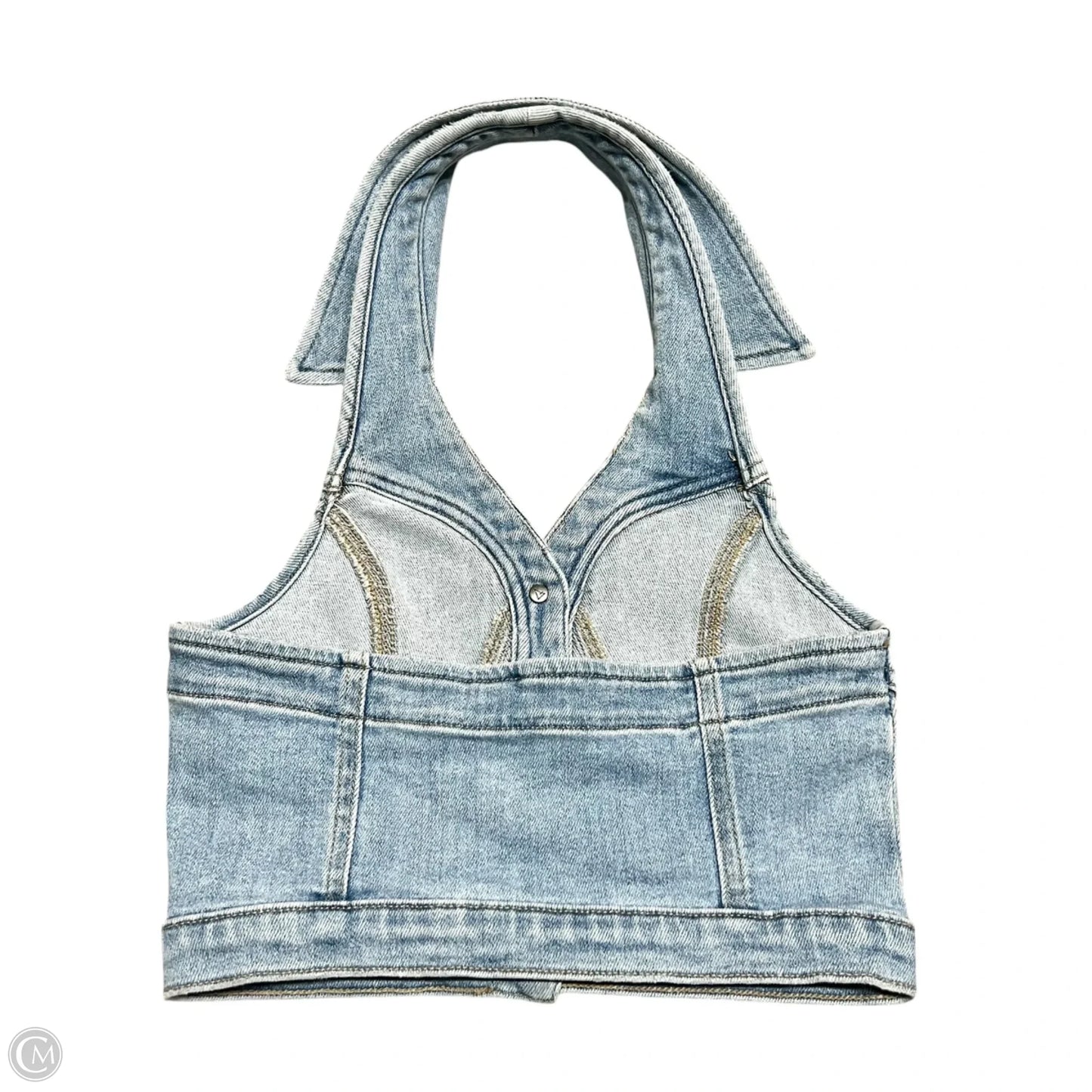 Top Sleeveless By Hidden In Blue Denim, Size: Xs