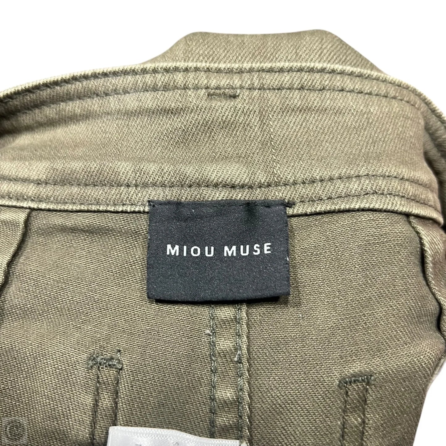 Jeans Flared By Miou Muse In Green Denim, Size: 4