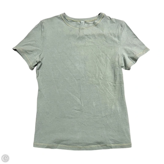 Top Short Sleeve Basic By Skims In Green, Size: M