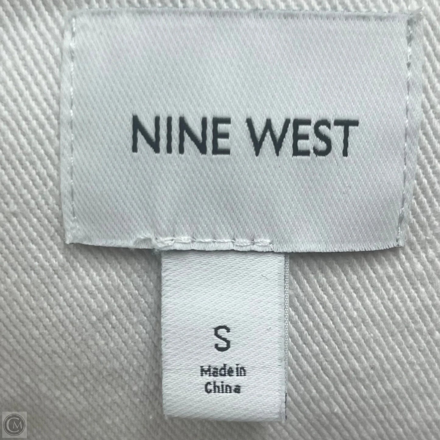 Jacket Denim By Nine West In Cream Denim, Size: S