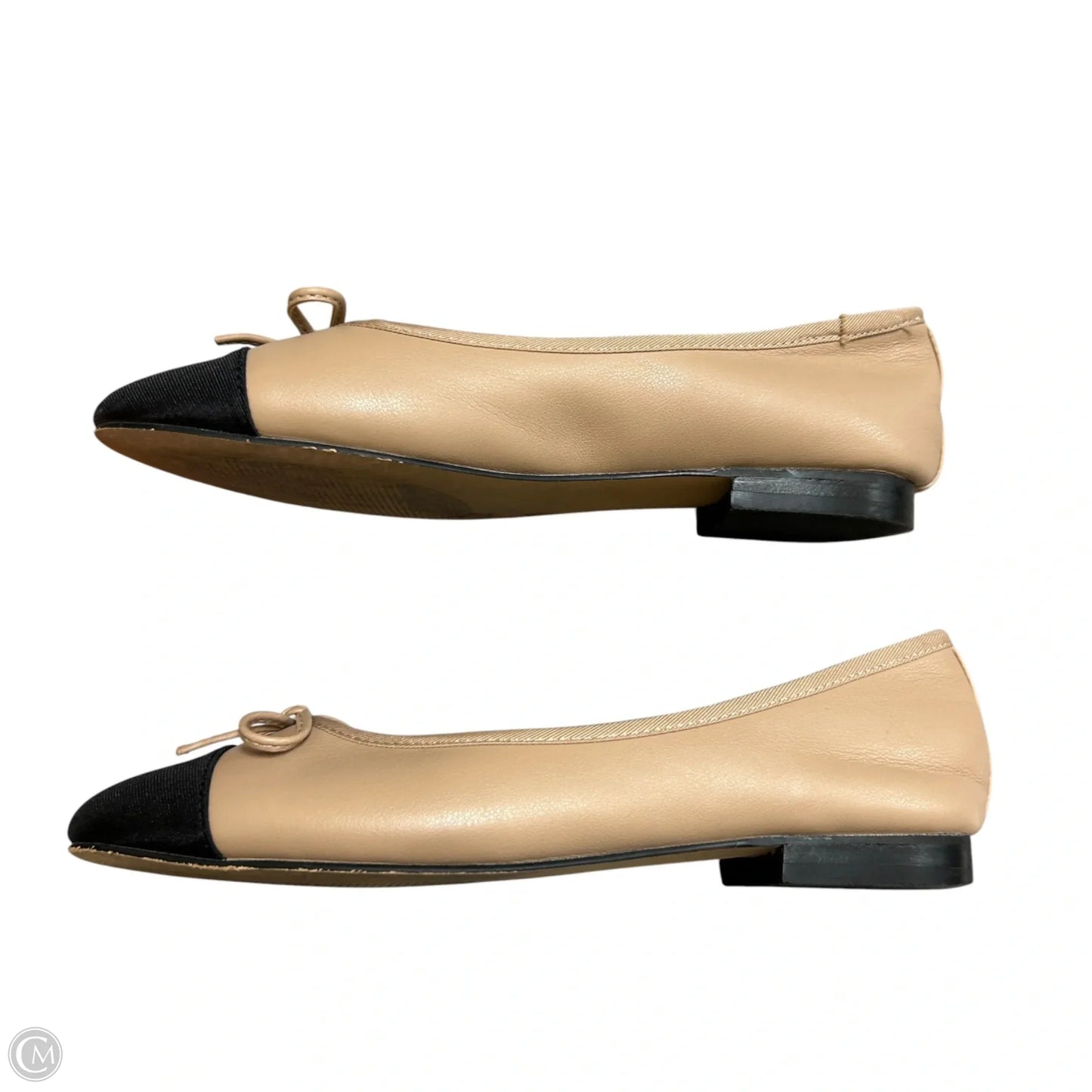 Shoes Flats By Steve Madden In Black & Tan, Size: 6.5