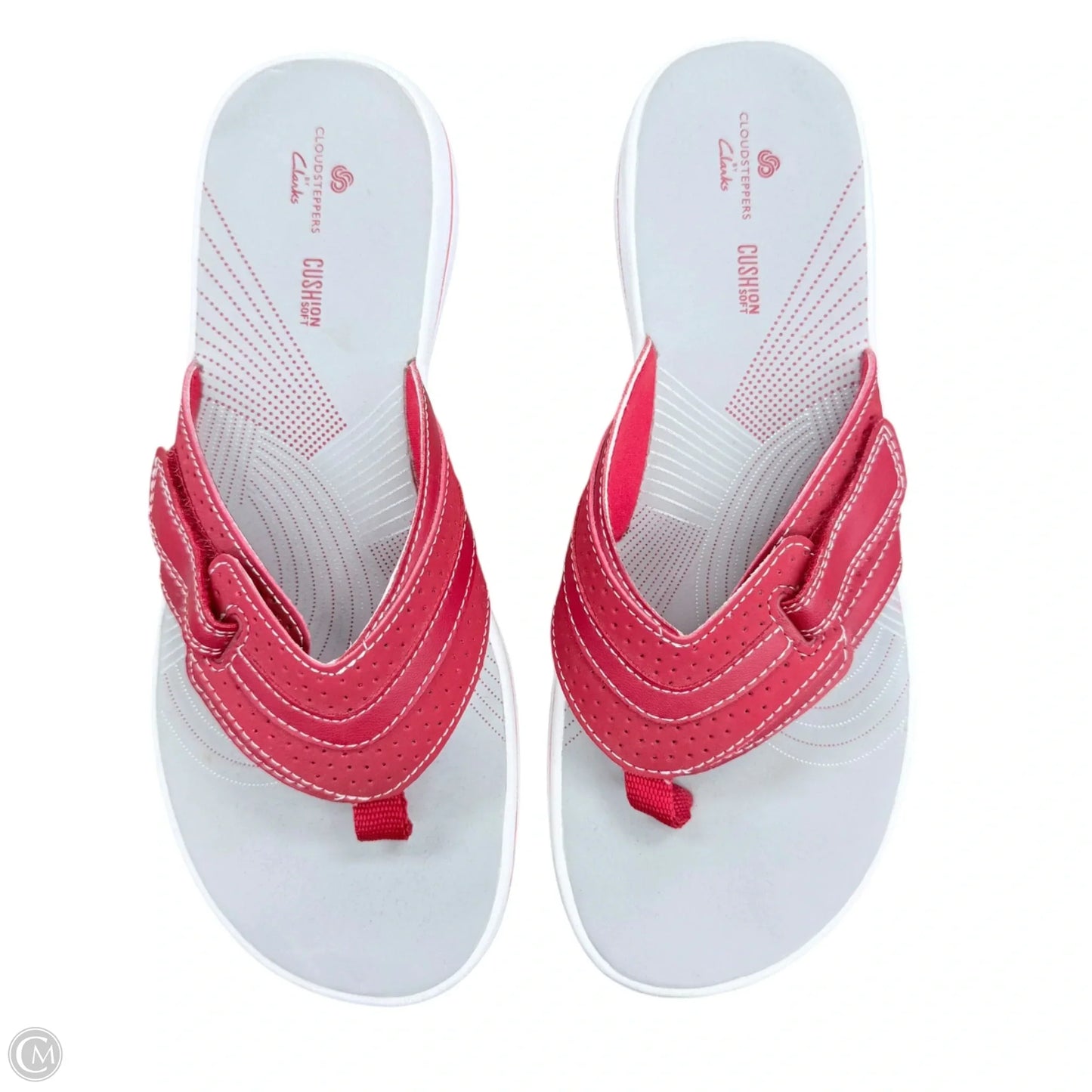 Sandals Flats By Clarks In Red, Size: 8