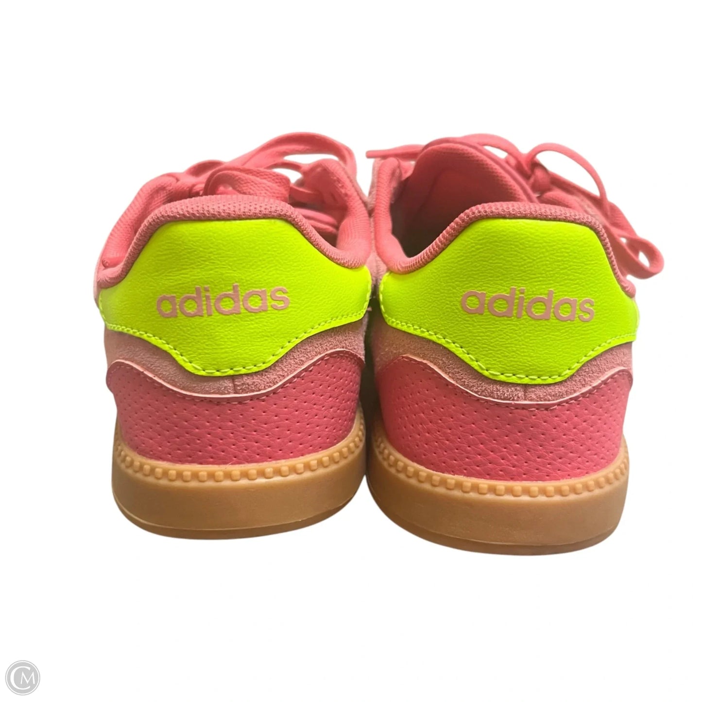 Shoes Sneakers By Adidas In Pink & Yellow, Size: 6.5
