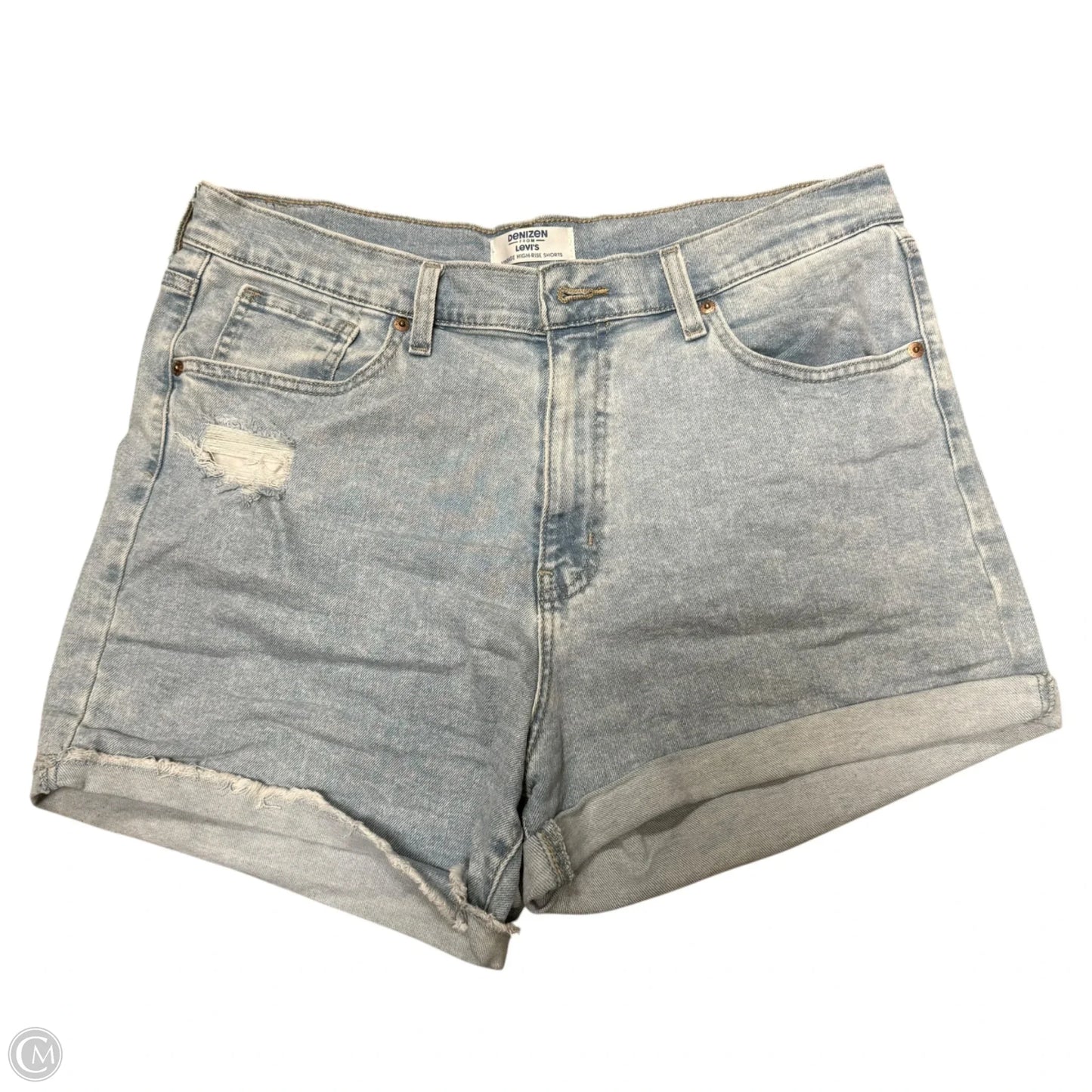 Shorts By Levis In Blue Denim, Size: 14