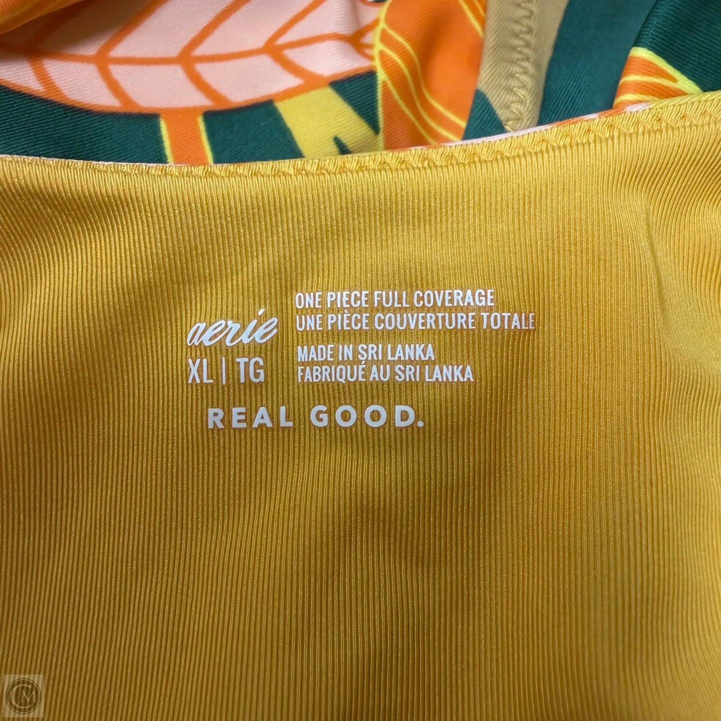 Swimsuit By Aerie In Green & Orange, Size: Xl