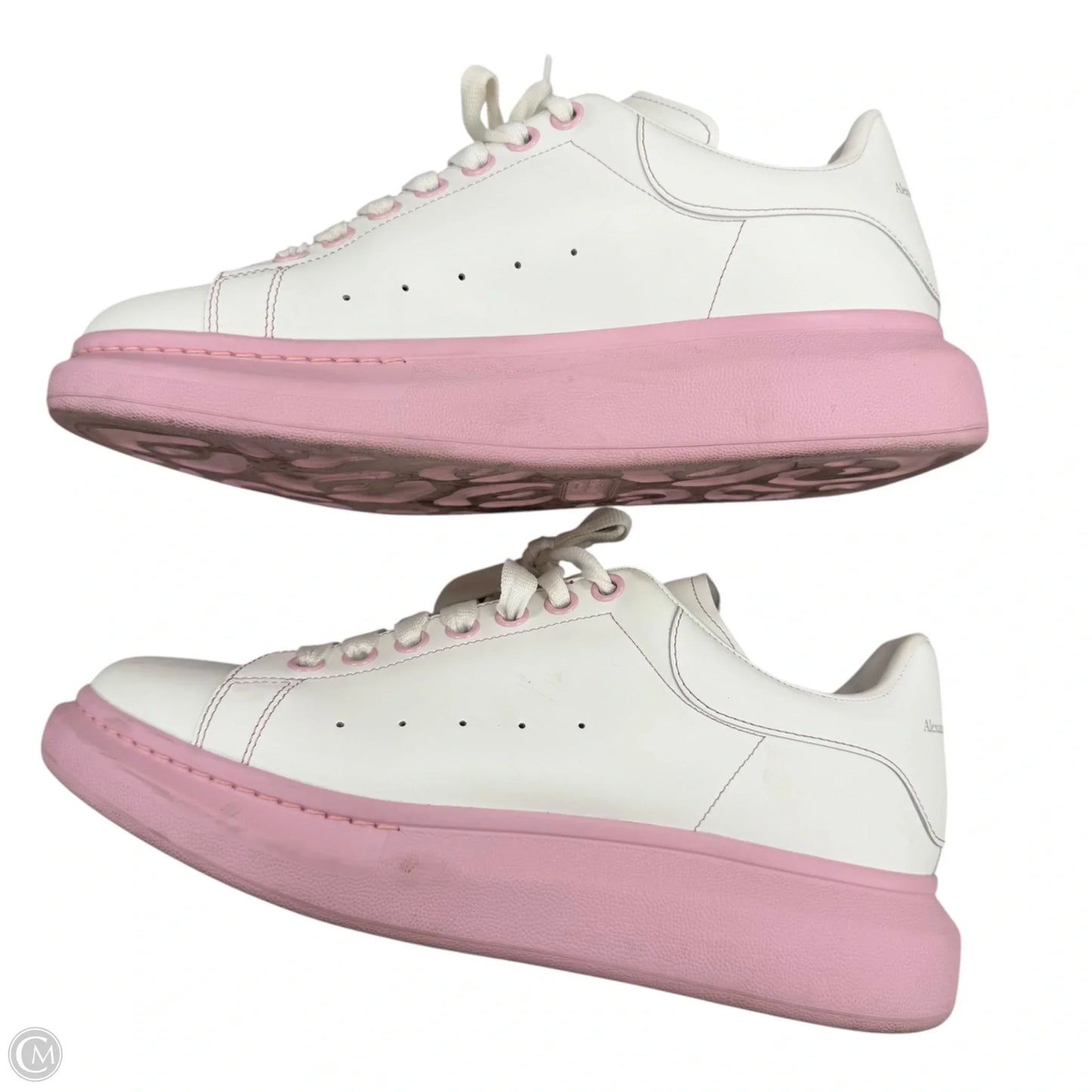 Shoes Luxury Designer By Alexander Mcqueen In Pink & White, Size: 12.5
