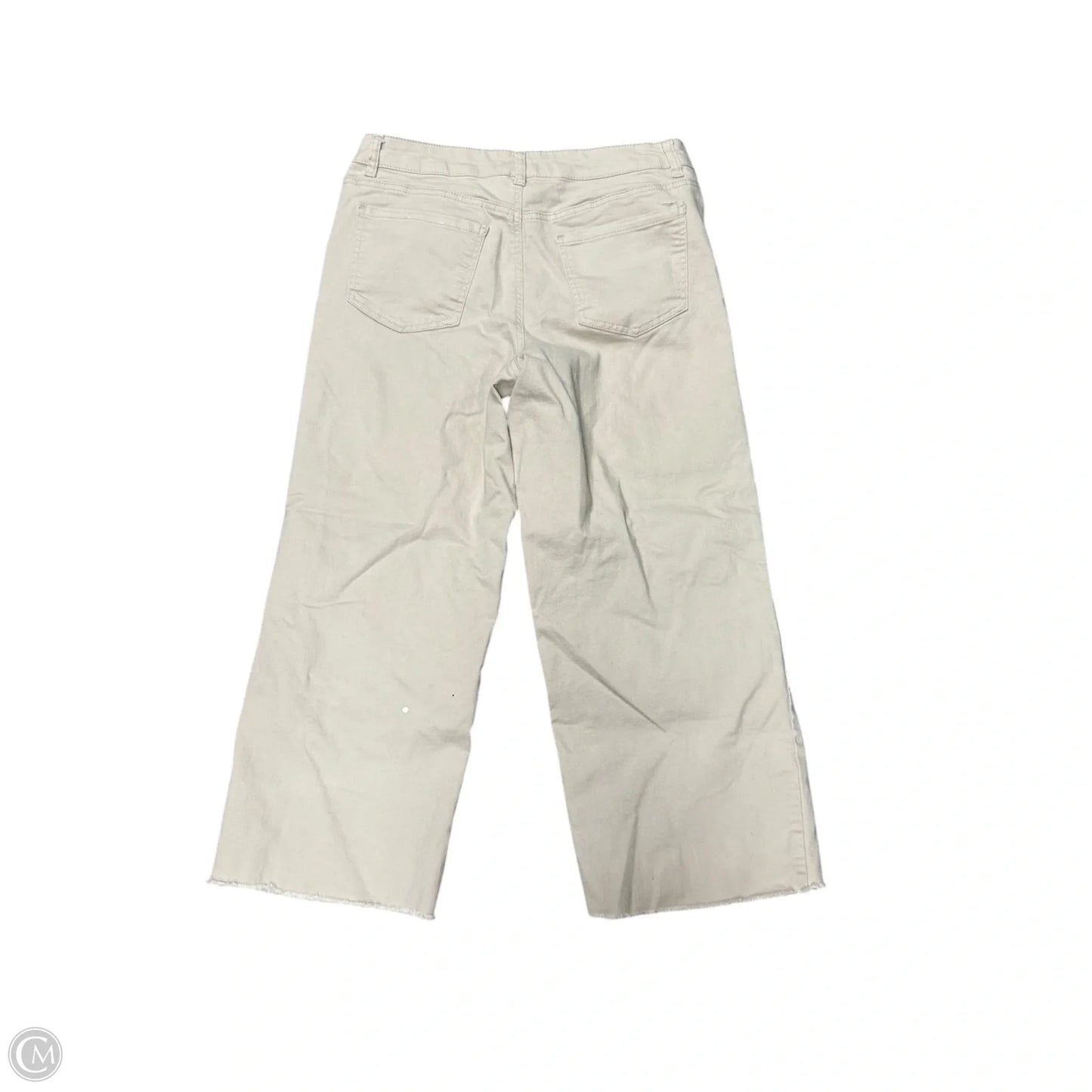 Jeans Cropped By D Jeans In Tan Denim, Size: 10