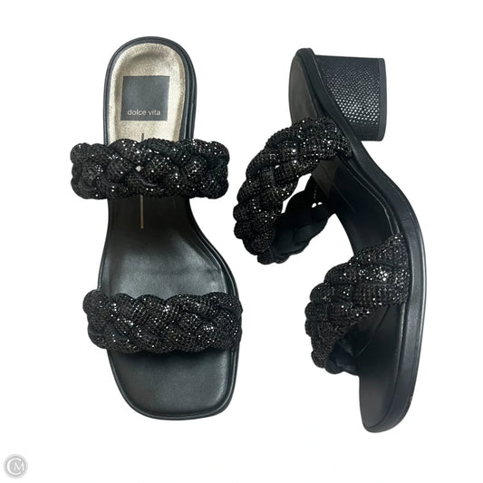 Sandals Heels Block By Dolce Vita In Black, Size: 7