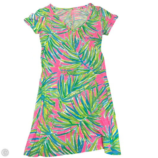 Dress Designer By Lilly Pulitzer In Green & Pink, Size: Xs