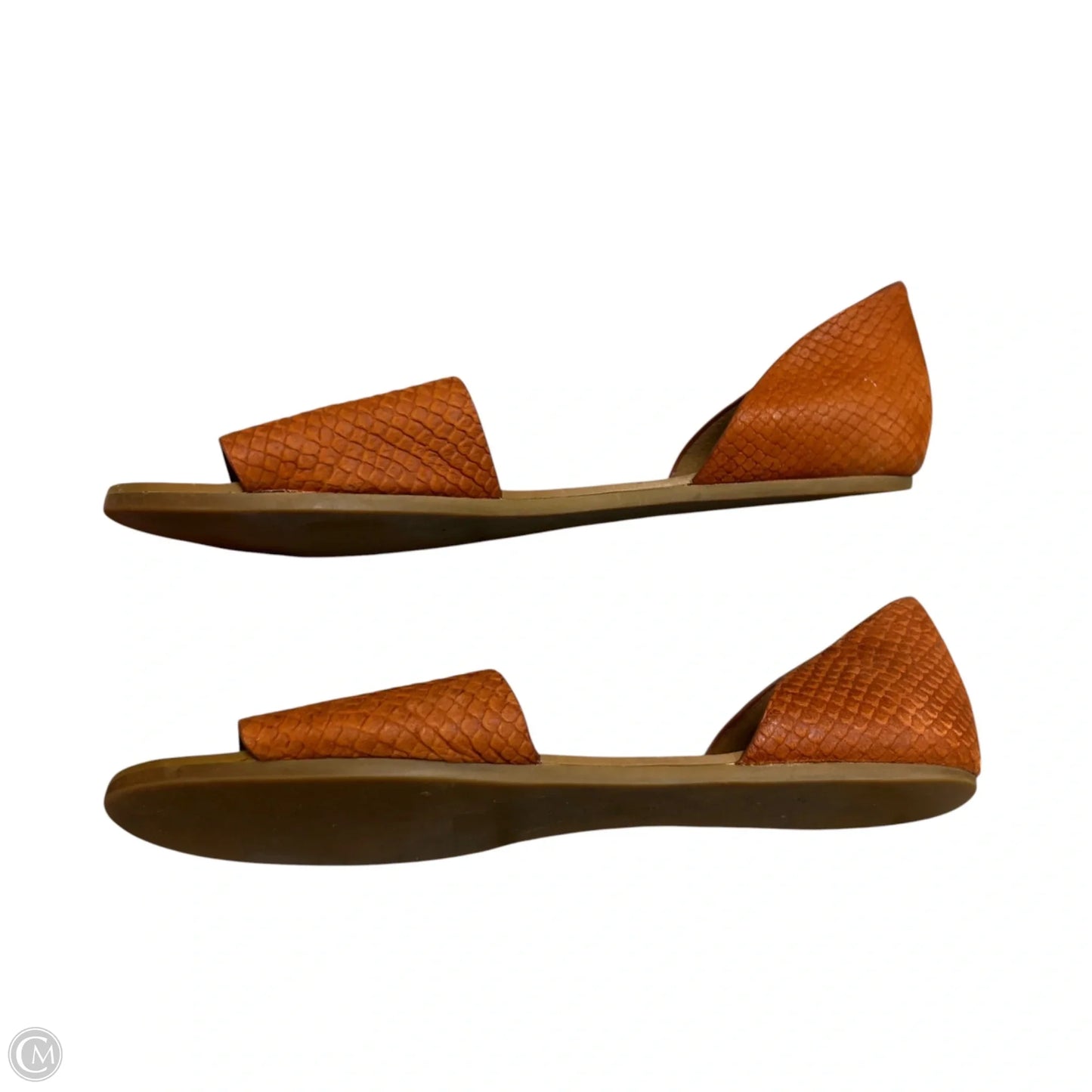 Sandals Flats By Madewell In Orange, Size: 9